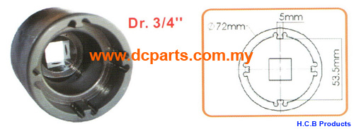 MAN TRUCK TRANSIMISSION SOCKET Dr. 3/4