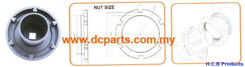 MAN TGA DRIVE AXLE NUT SOCKET Dr. 3/4, H60,158mm
