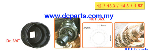 SCANIA TRANSMISSION CLUTCH FRONT MAIN AXLE NUT SOCKET Dr. 3/4