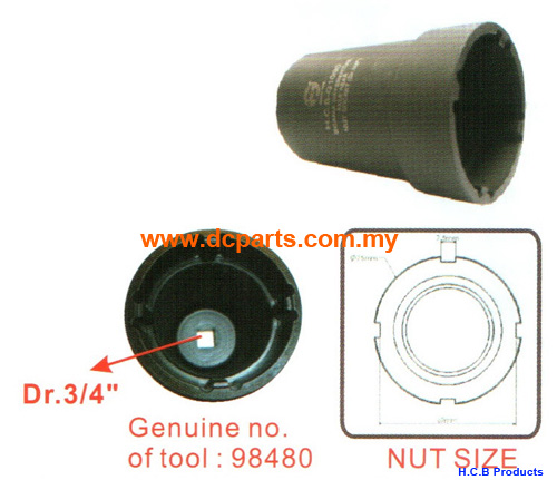 SCANIA DIFFERENTIAL REAR AXLE NUT SOCKET Dr.3/4