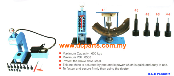 PNEUMATIC BRAKE LINING SHOE LOADER