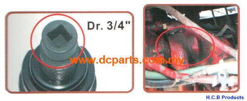 PITMAN ARM PULLER Dr. 3/4, 47mm