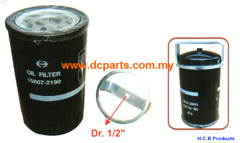 HINO 17 TONS OIL FILTER WRENCH EURO 4 Dr.1/2, 16 POINTS, 118 mm