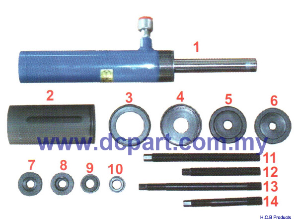  Japanese Truck Repair Tools ISUZU, FUSO, TOYOTA SPRING PIN METAL BUSH REMOVAL / INSTALL SET HYDRAULIC B1181